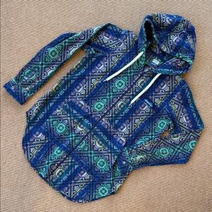 KAVU Saratoga Lightweight Hoodie Shirt Jacket